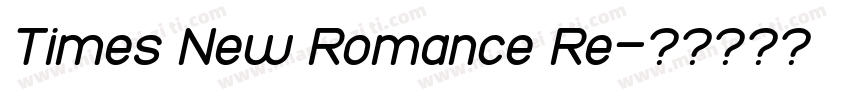Times New Romance Re字体转换